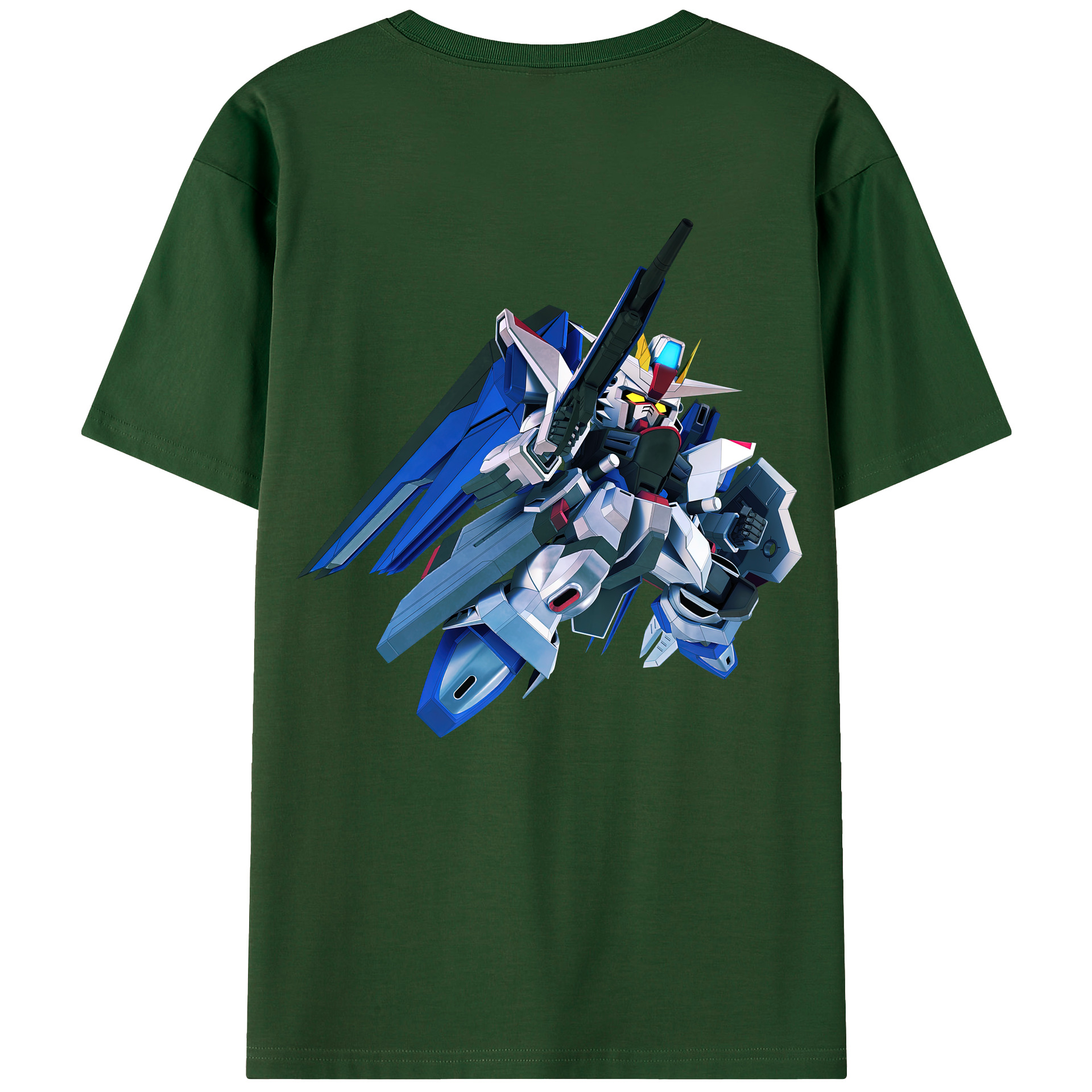 （画像用） 機動戦士ガンダム Mobile Suit Gundam 綿100％半袖Tシャツ（背面プリント）